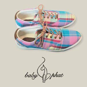 Baby Phat Spring Summer Colors Womens Lace Up Sneakers Shoes Textile Size 8